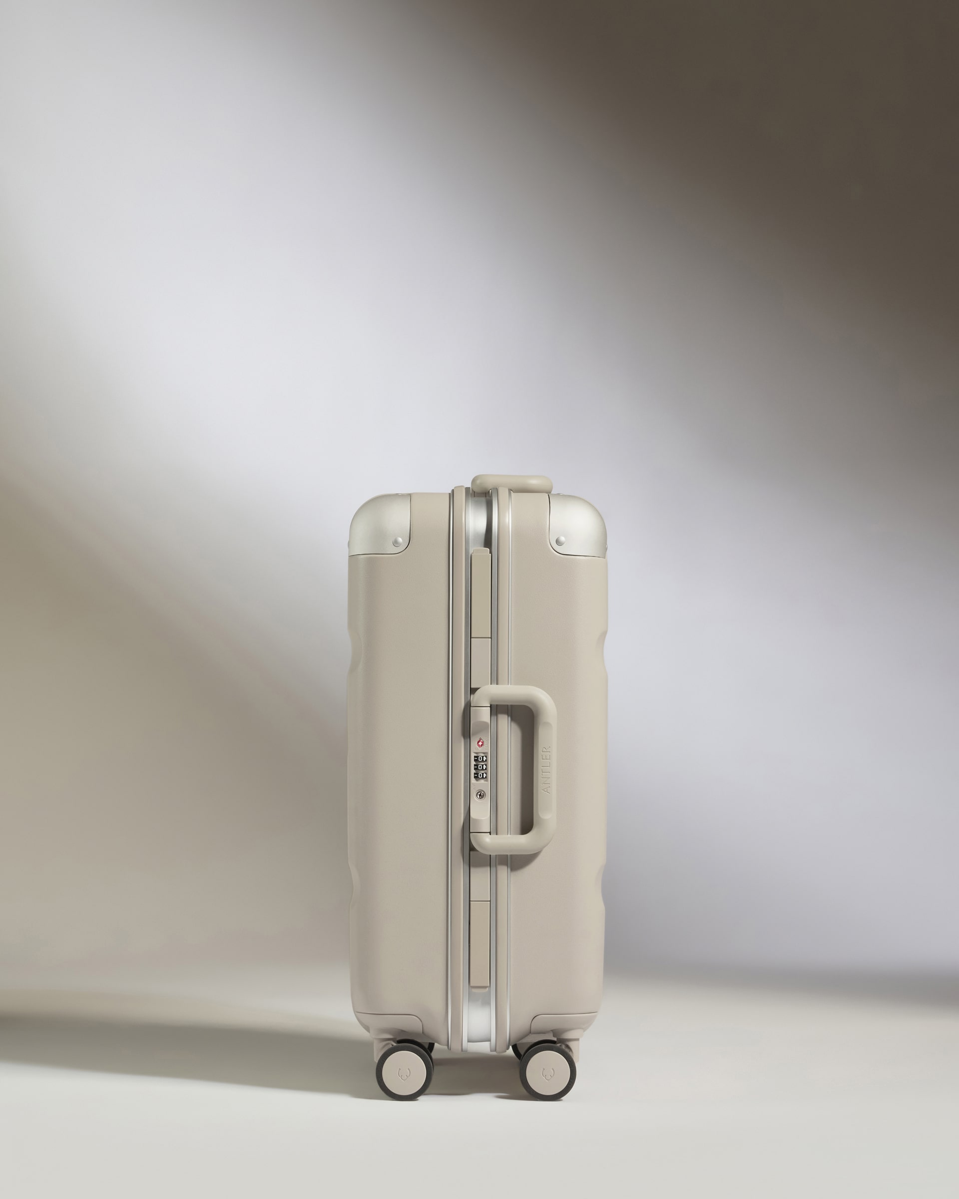 Carry-On Luggage in Sandstone - Heritage Stripe