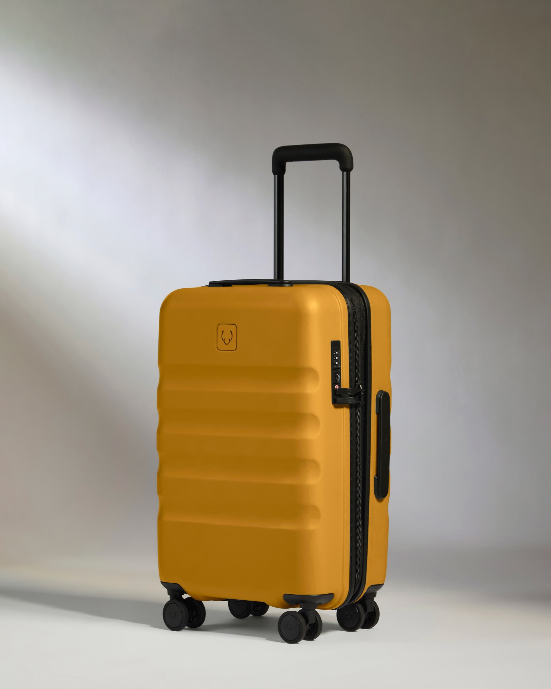 Expandable Carry-on Luggage in Mustard Yellow - Icon Stripe