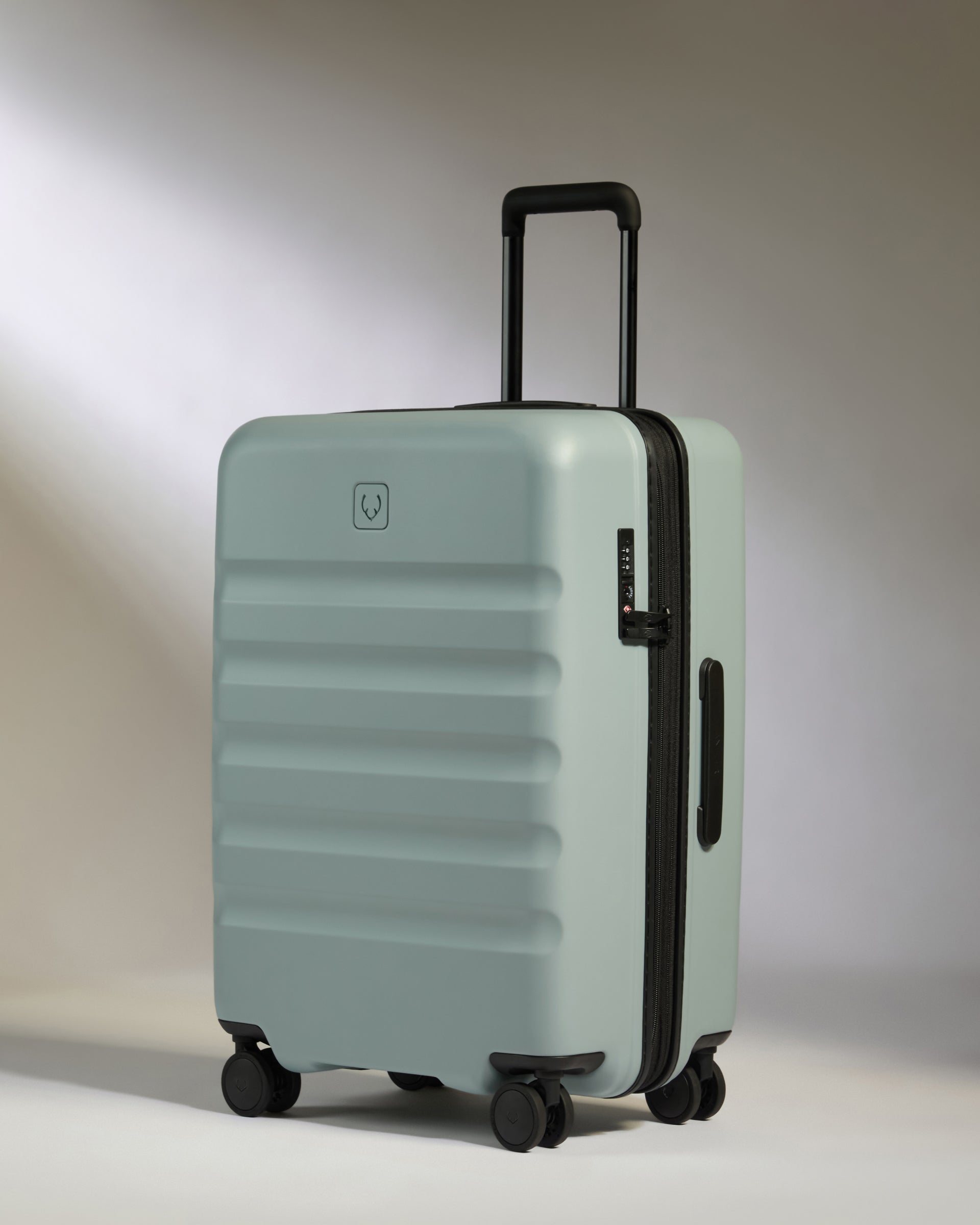 Expandable Carry-on Luggage Set in Mist Blue - Icon Stripe