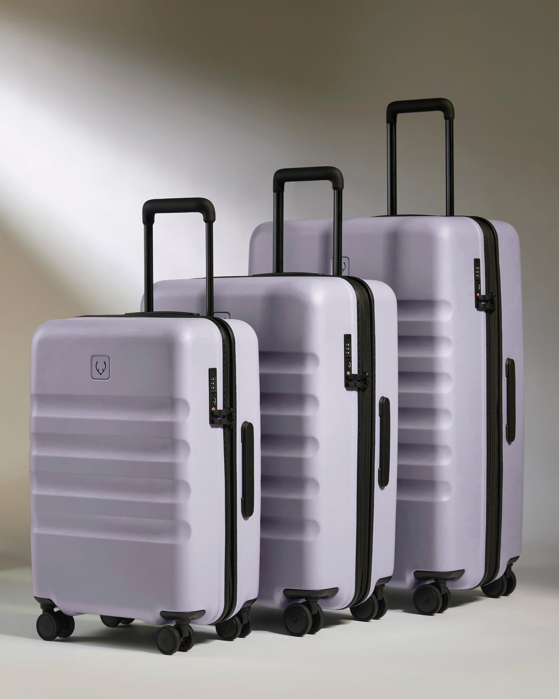 Large Carry-on Luggage Set in Meadow Purple - Icon Stripe