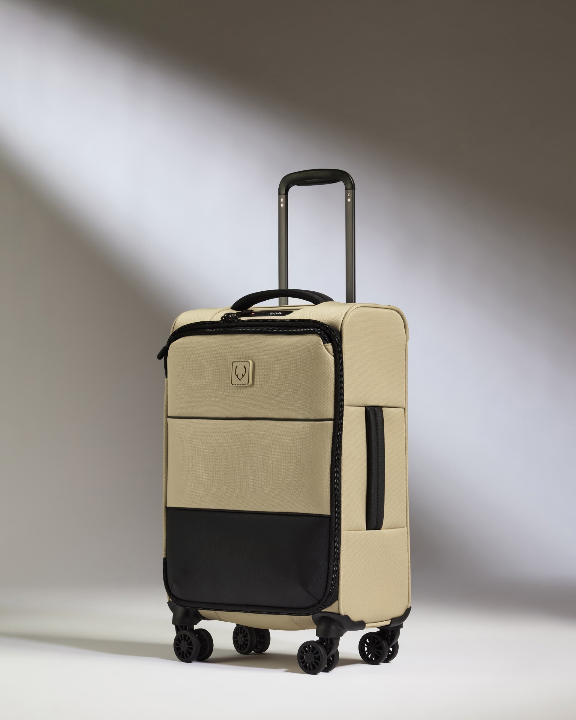 Lightest Expandable Carry-on Luggage Set in Sand - Soft Stripe 2.0