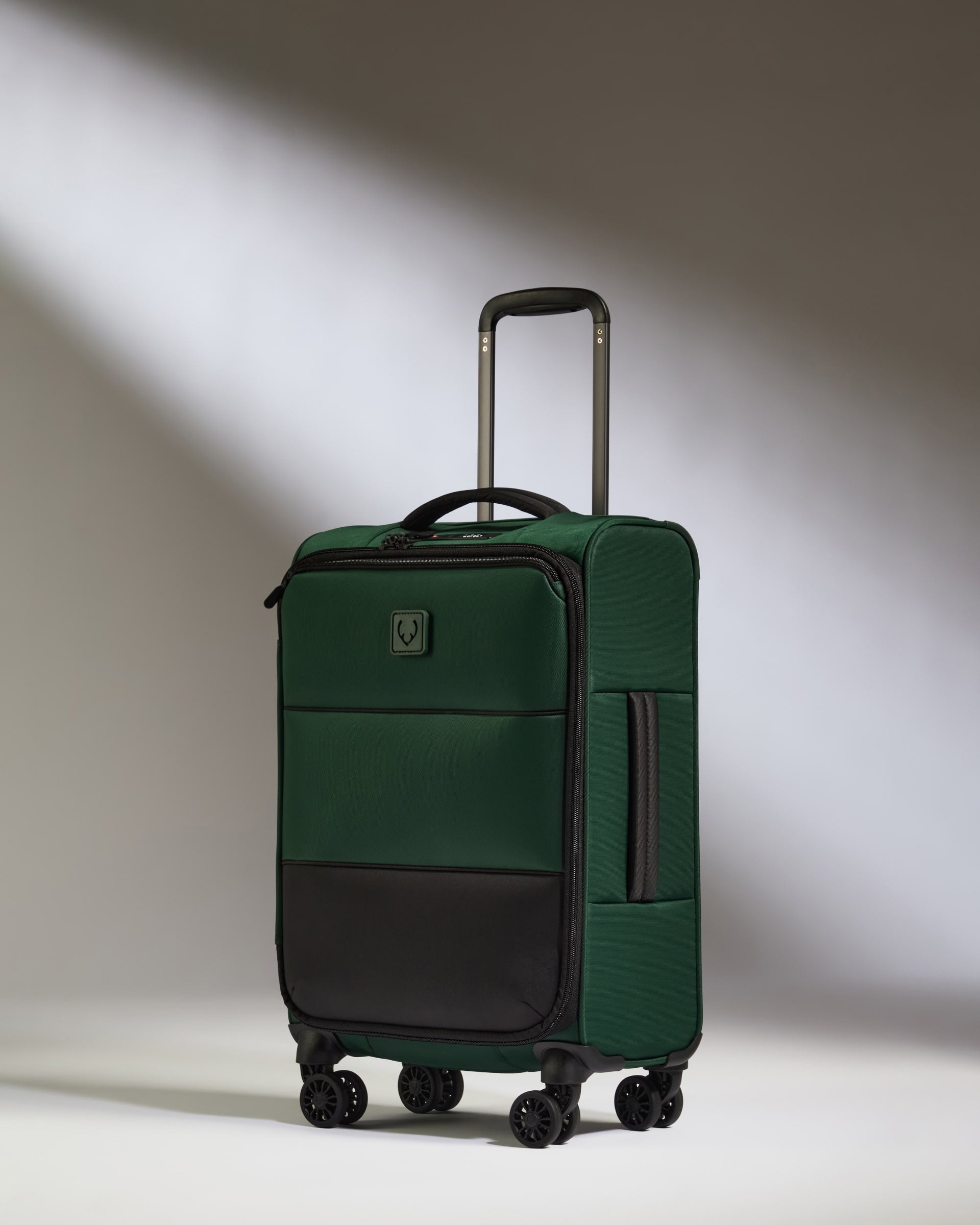 Lightest Expandable Carry-on Luggage Set in Antler Green - Soft Stripe 2.0
