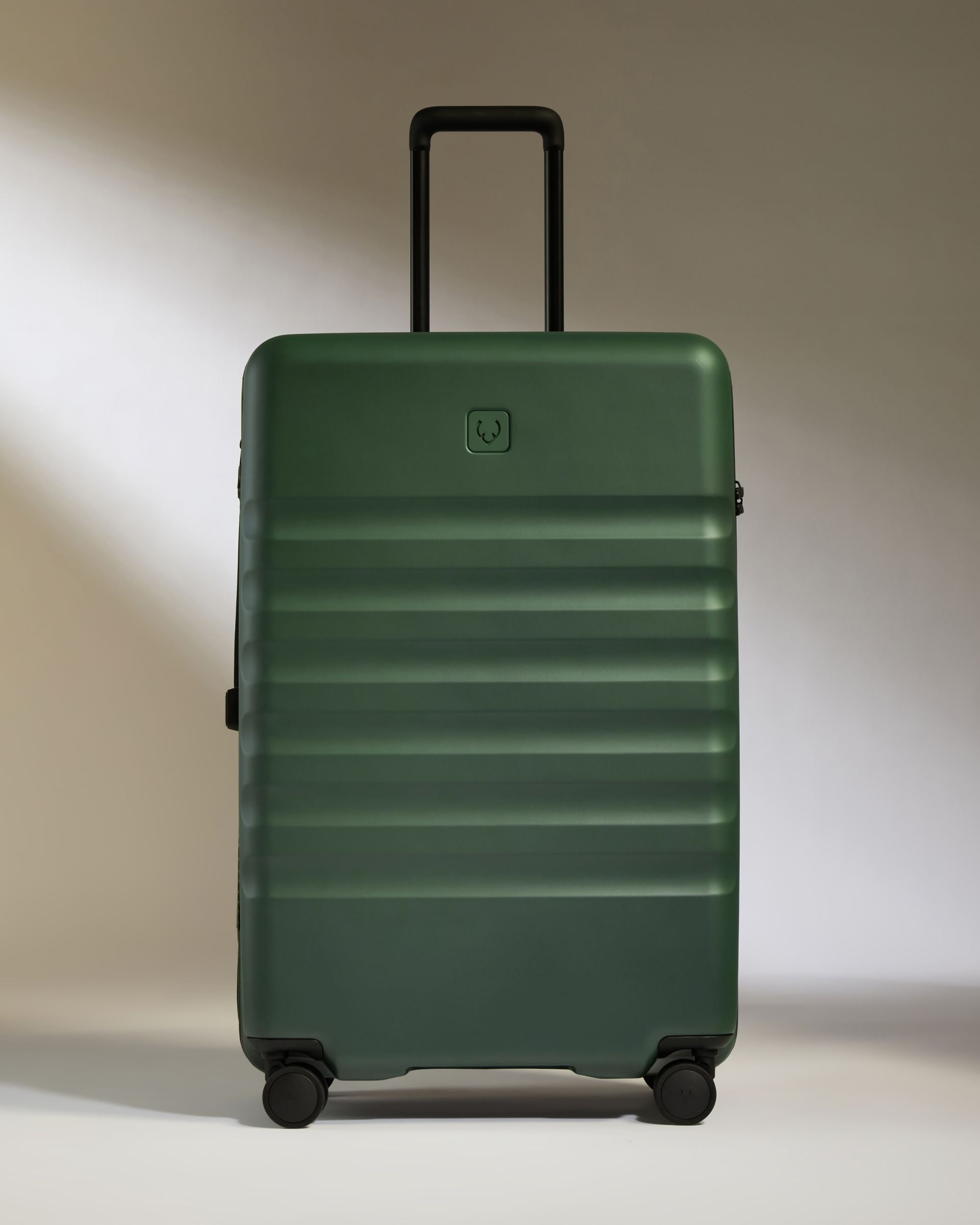 Expandable Carry-on Luggage Set in Antler Green - Icon Stripe