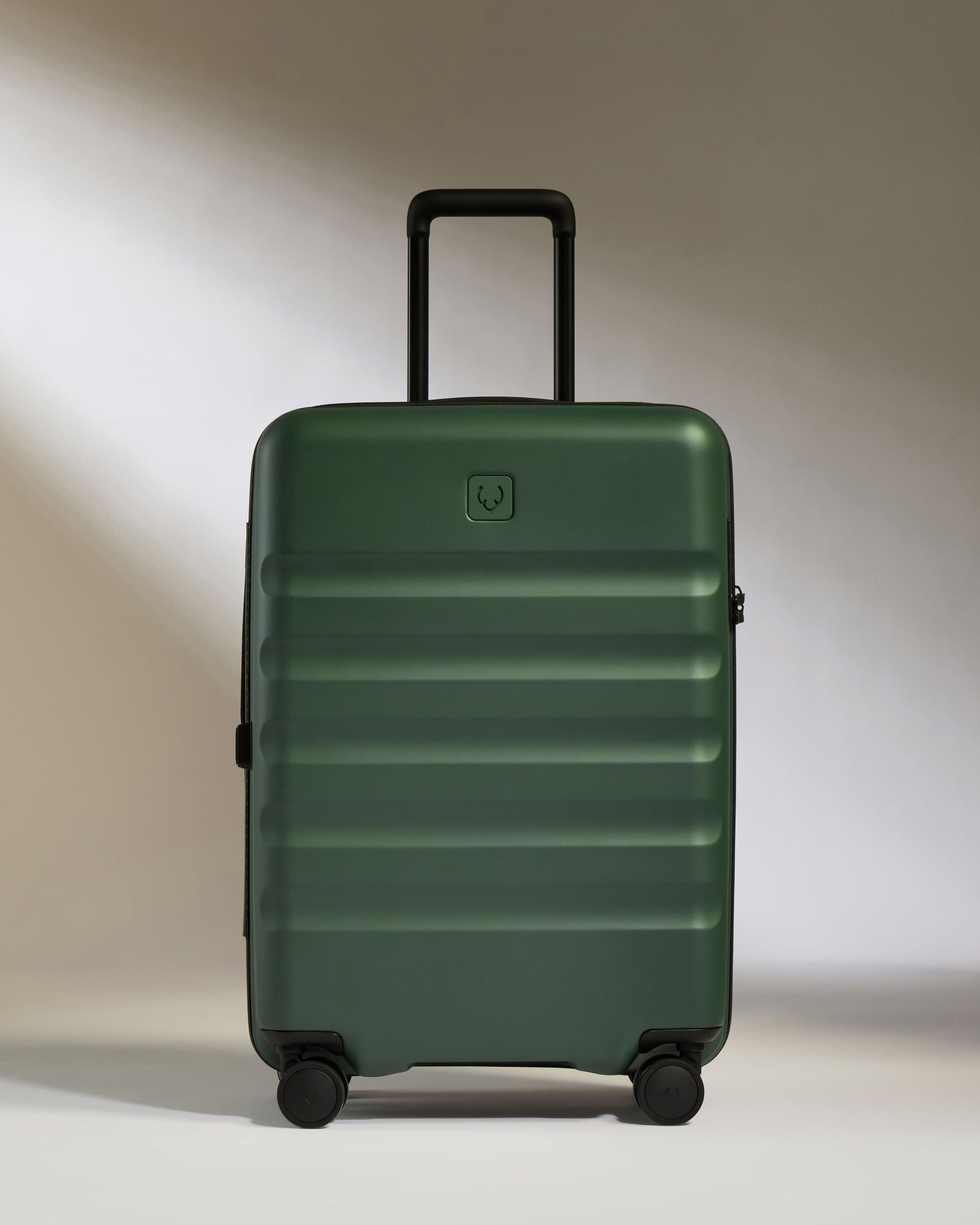 Expandable Carry-on Luggage Set in Antler Green - Icon Stripe