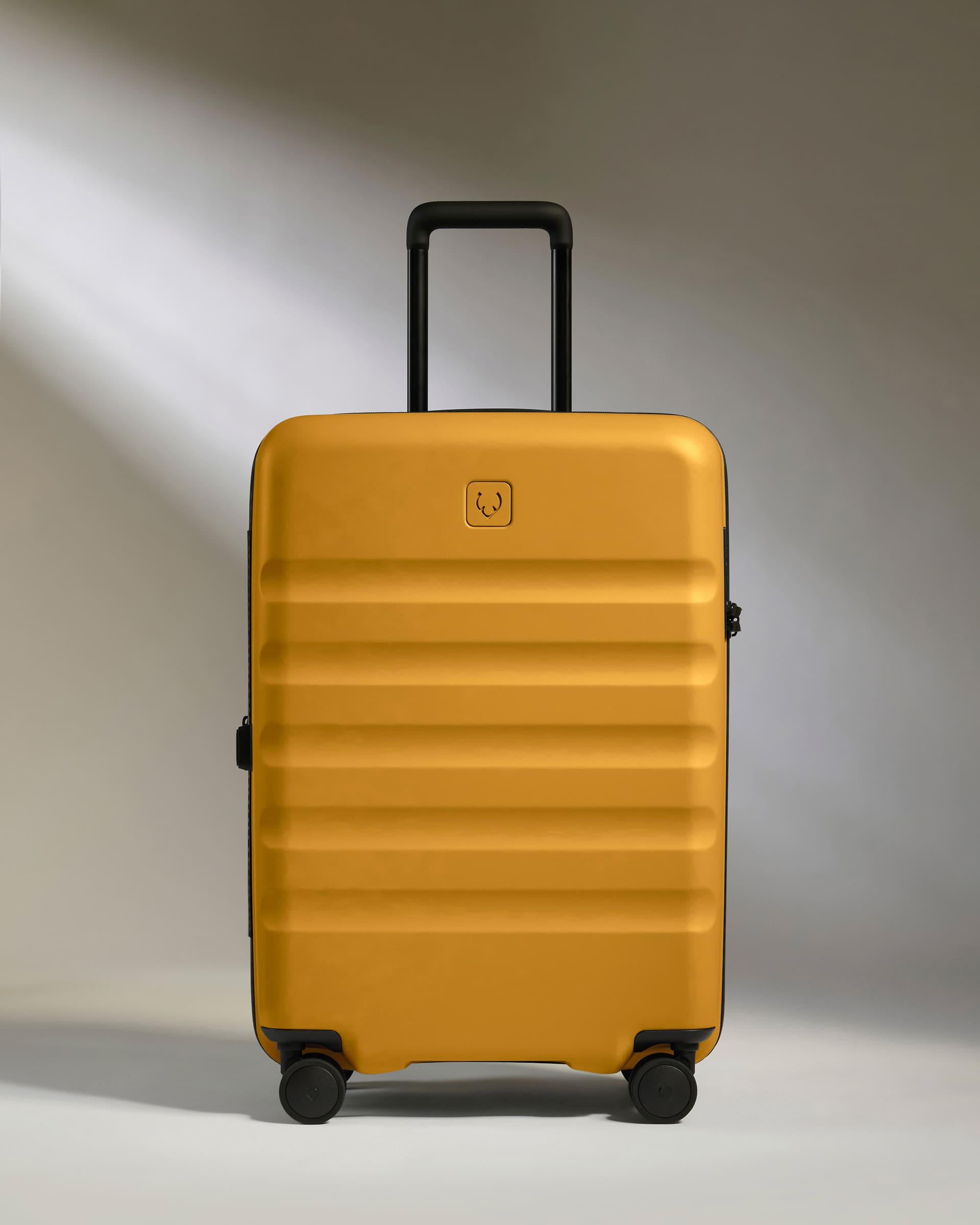 Medium Luggage in Mustard Yellow - Icon Stripe