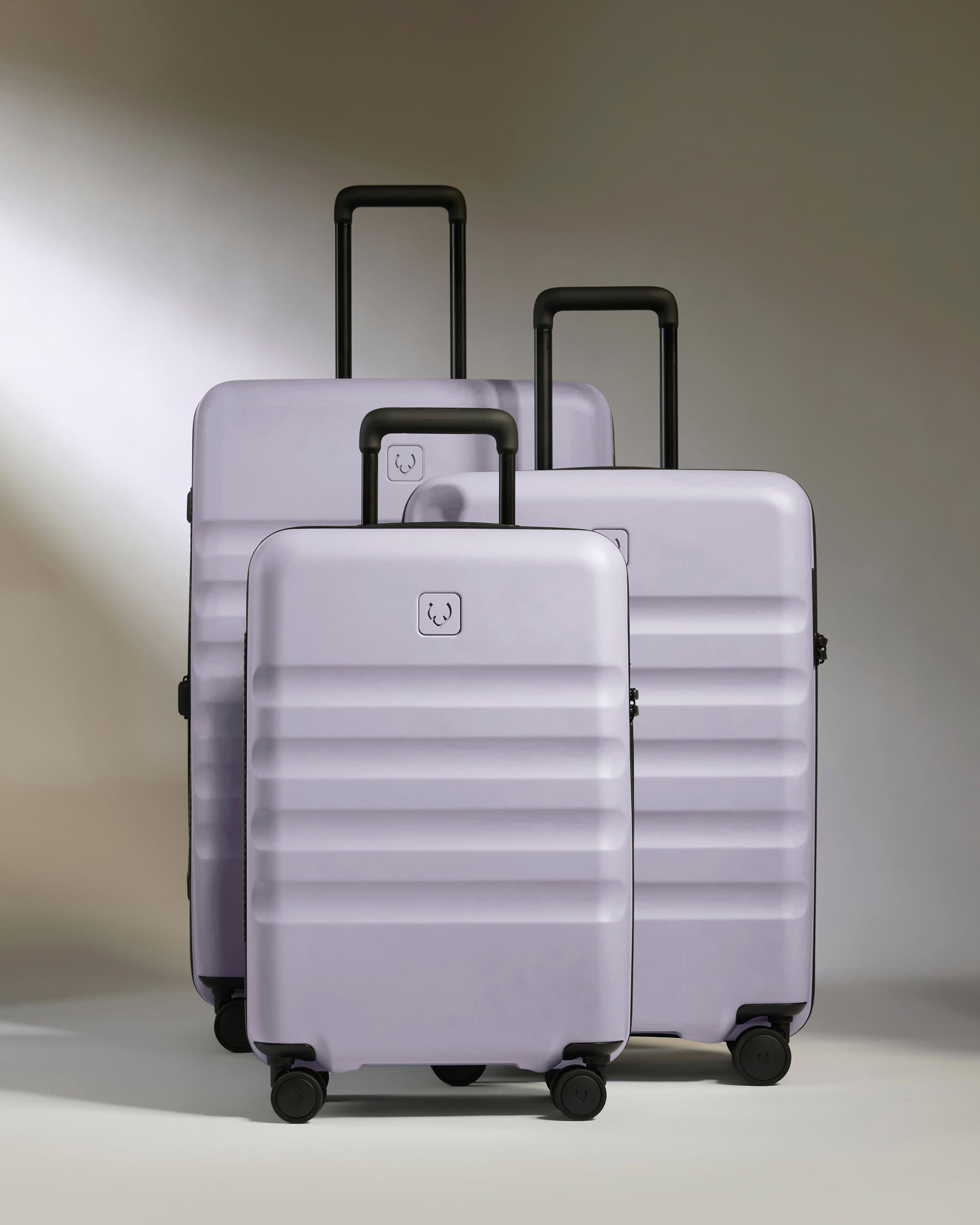 Large Carry-on Luggage Set in Meadow Purple - Icon Stripe