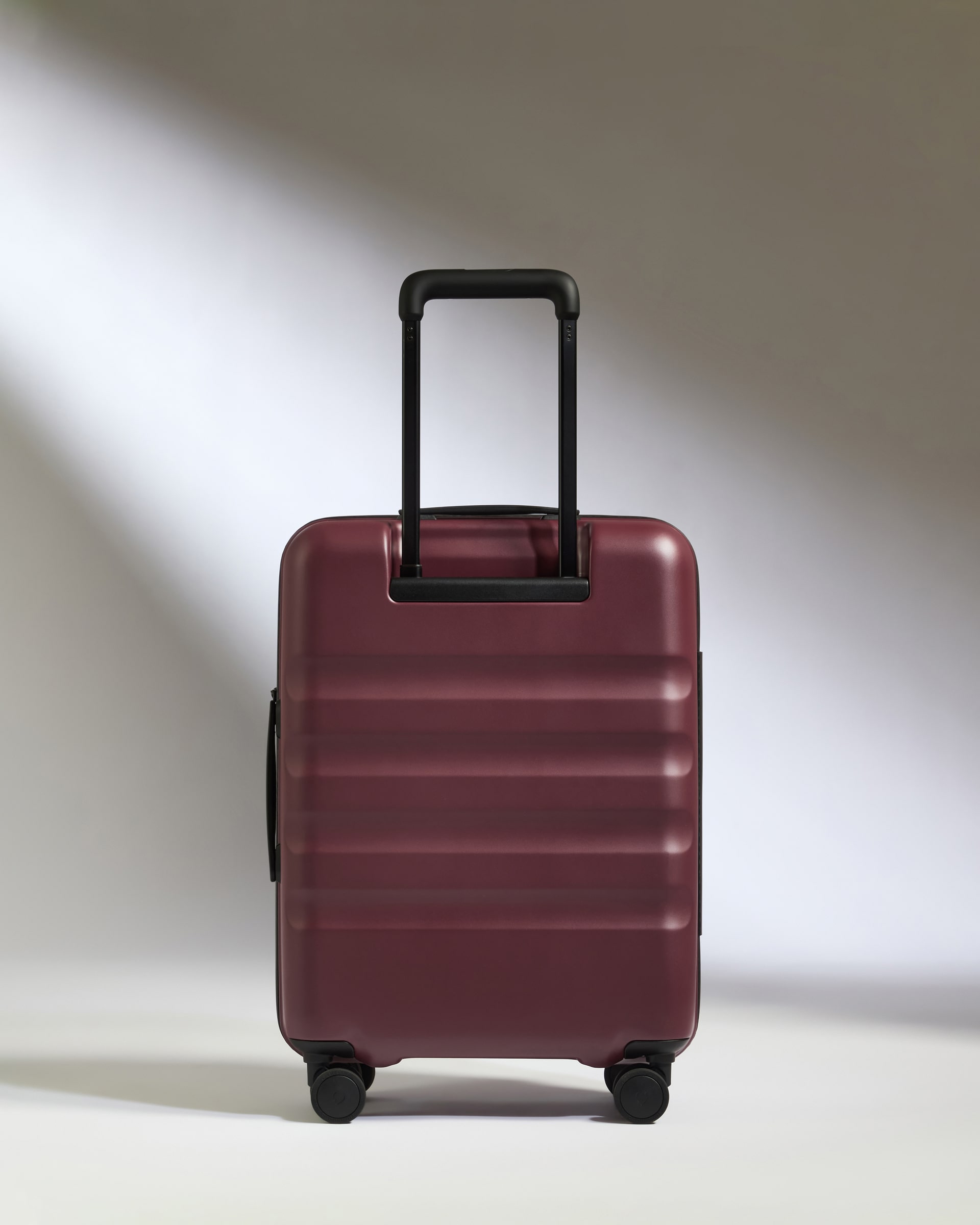 Carry-on with Pocket Luggage in Cedar Red - Icon Stripe