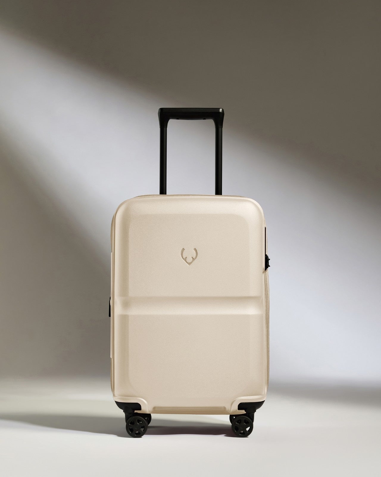 Expandable Carry-on Luggage in Wheat Beige - Single Stripe