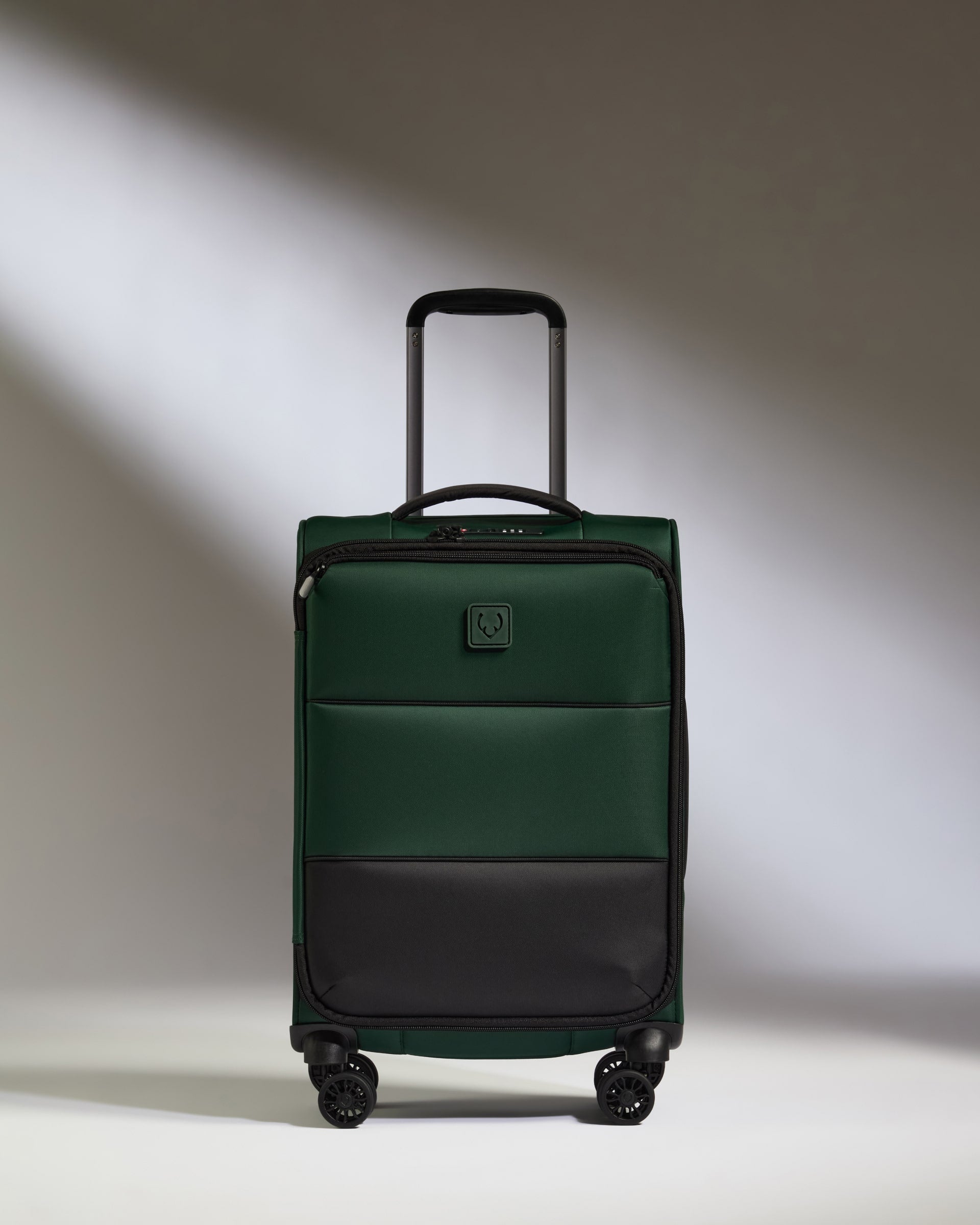 Lightest Expandable Carry-on Luggage in Antler Green - Soft Stripe 2.0