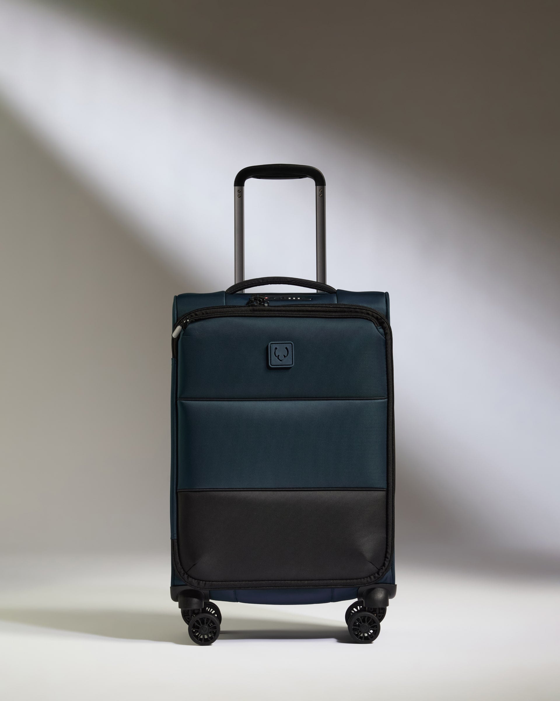 Lightest Expandable Carry-on Luggage in Indigo Blue - Soft Stripe 2.0
