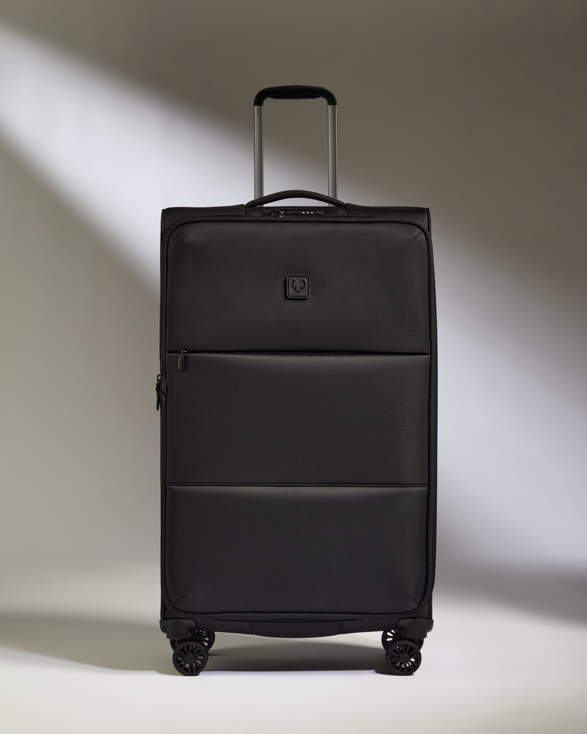 Lightest Large Luggage in Black - Soft Stripe 2.0