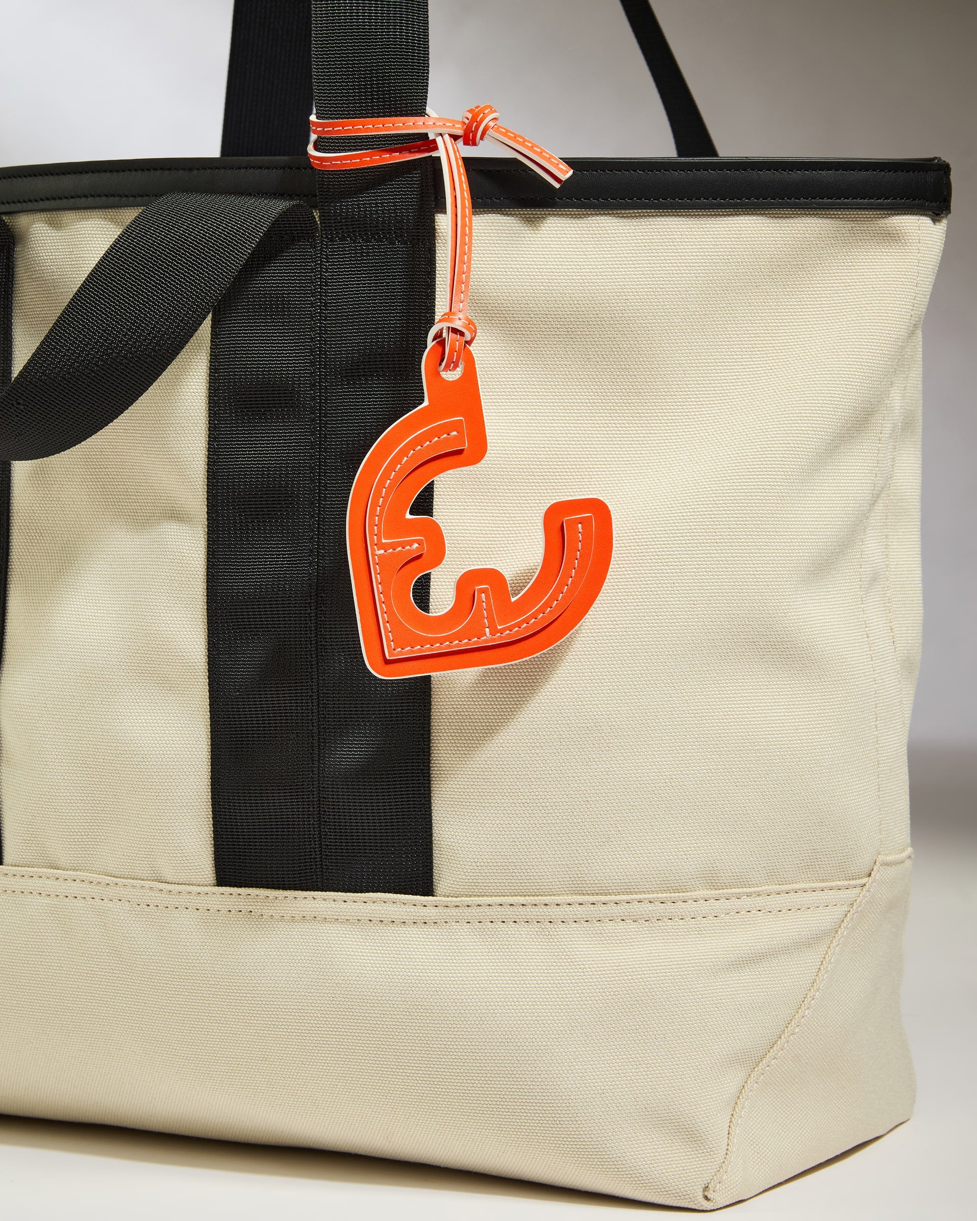 Leather Bag Charm in Coral - Summer Capsule