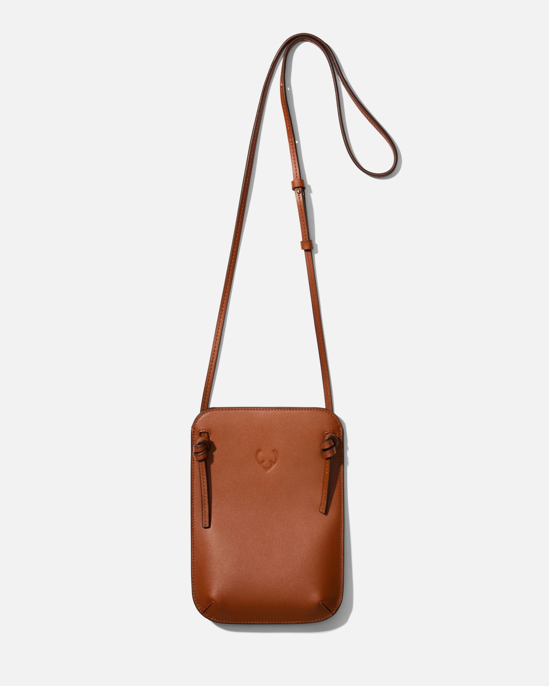 Crossbody Bag in Tan Leather - Heritage Collection