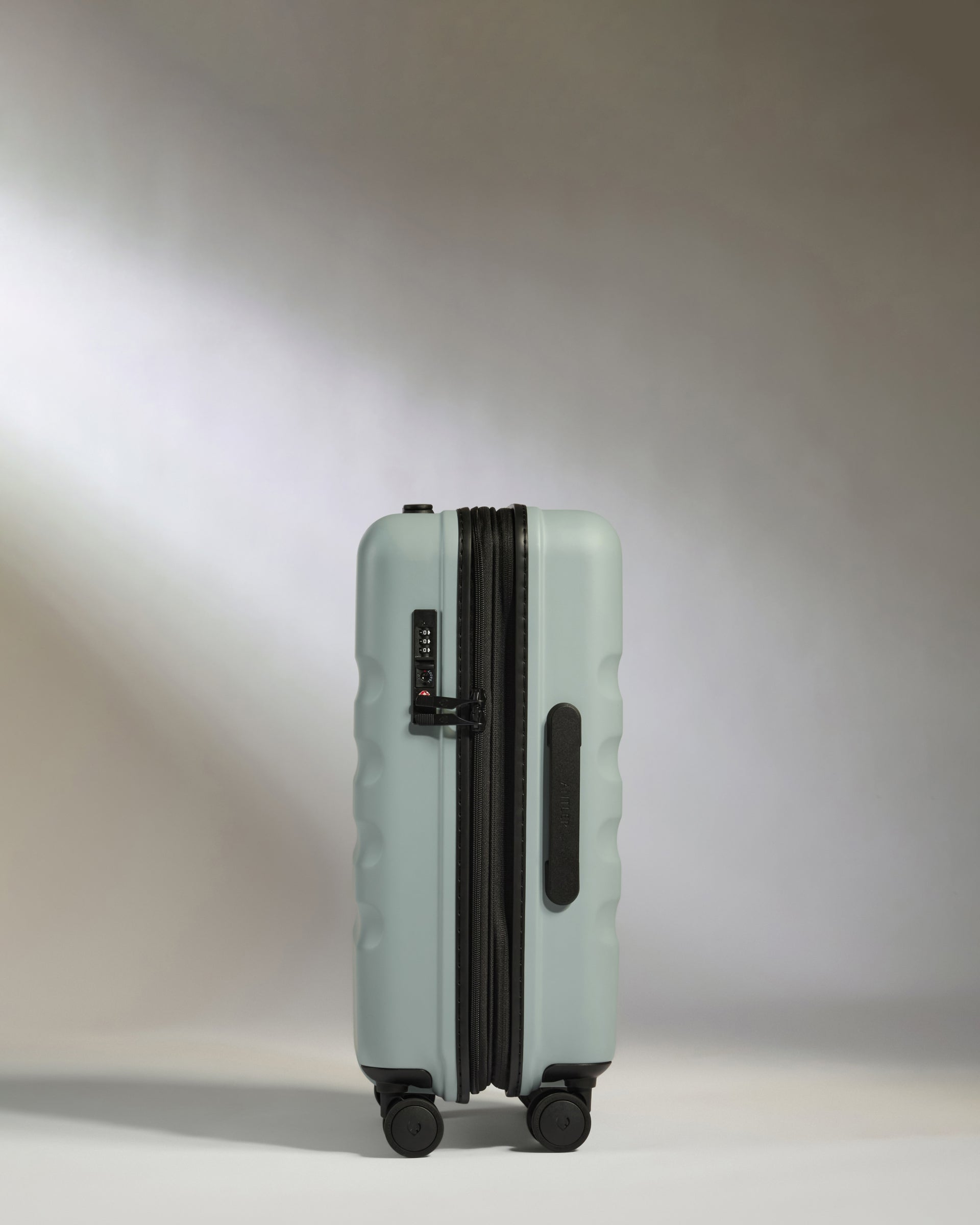 Expandable Carry-on Luggage in Mist Blue - Icon Stripe