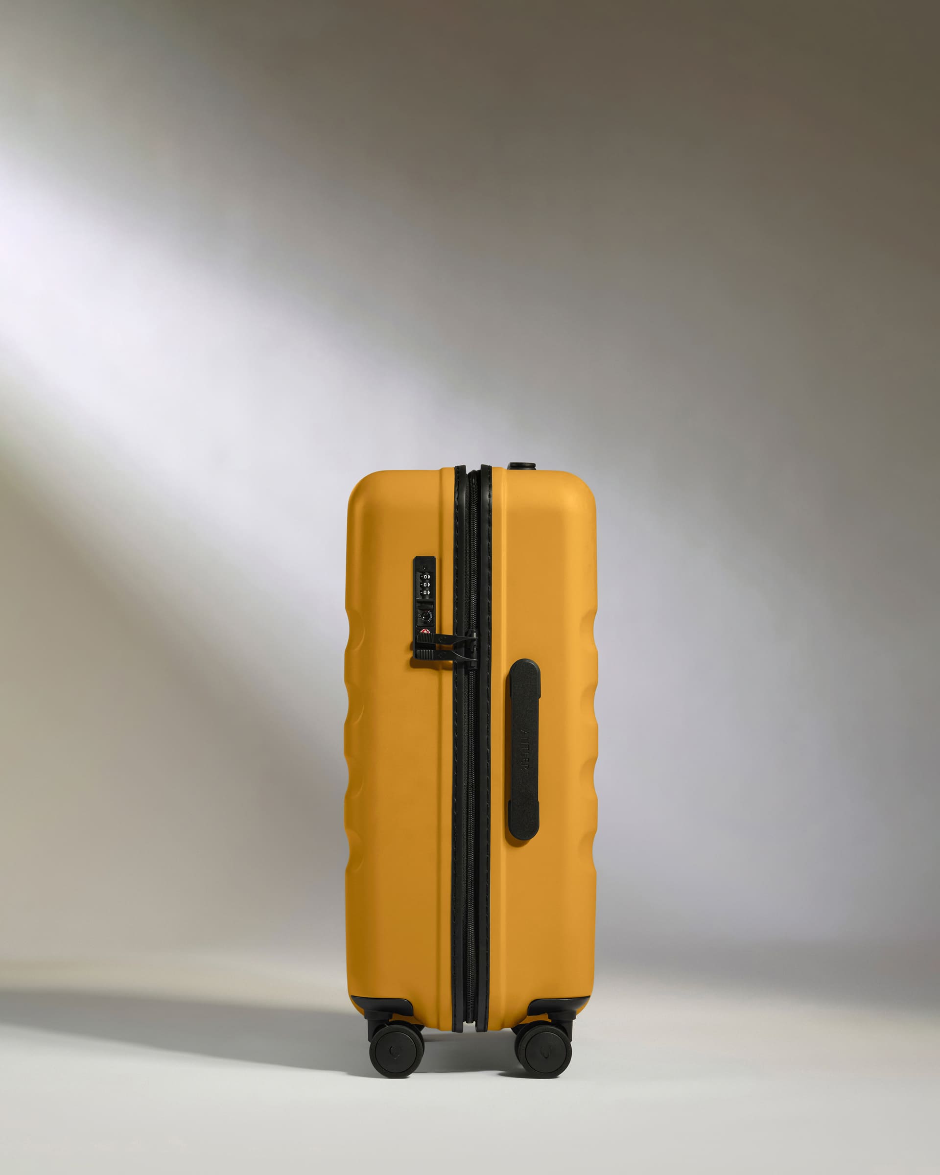 Large Carry-on Luggage in Mustard Yellow - Icon Stripe