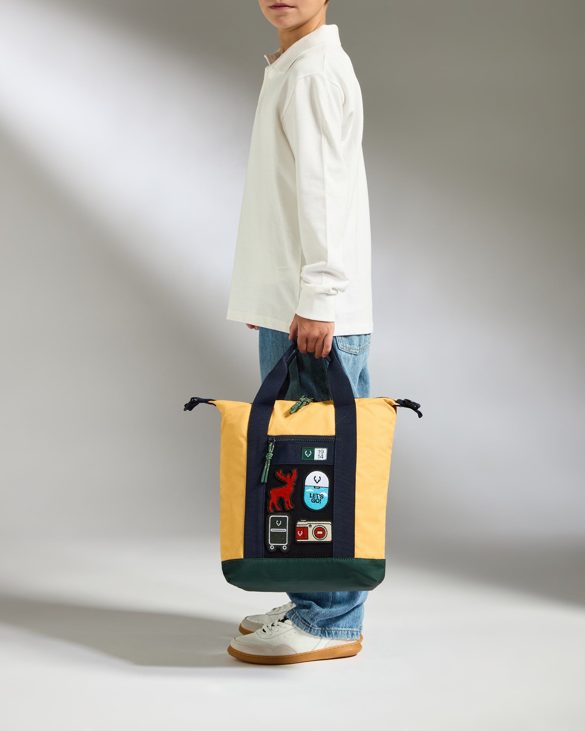 Kids Essential Backpack in Mustard Yellow