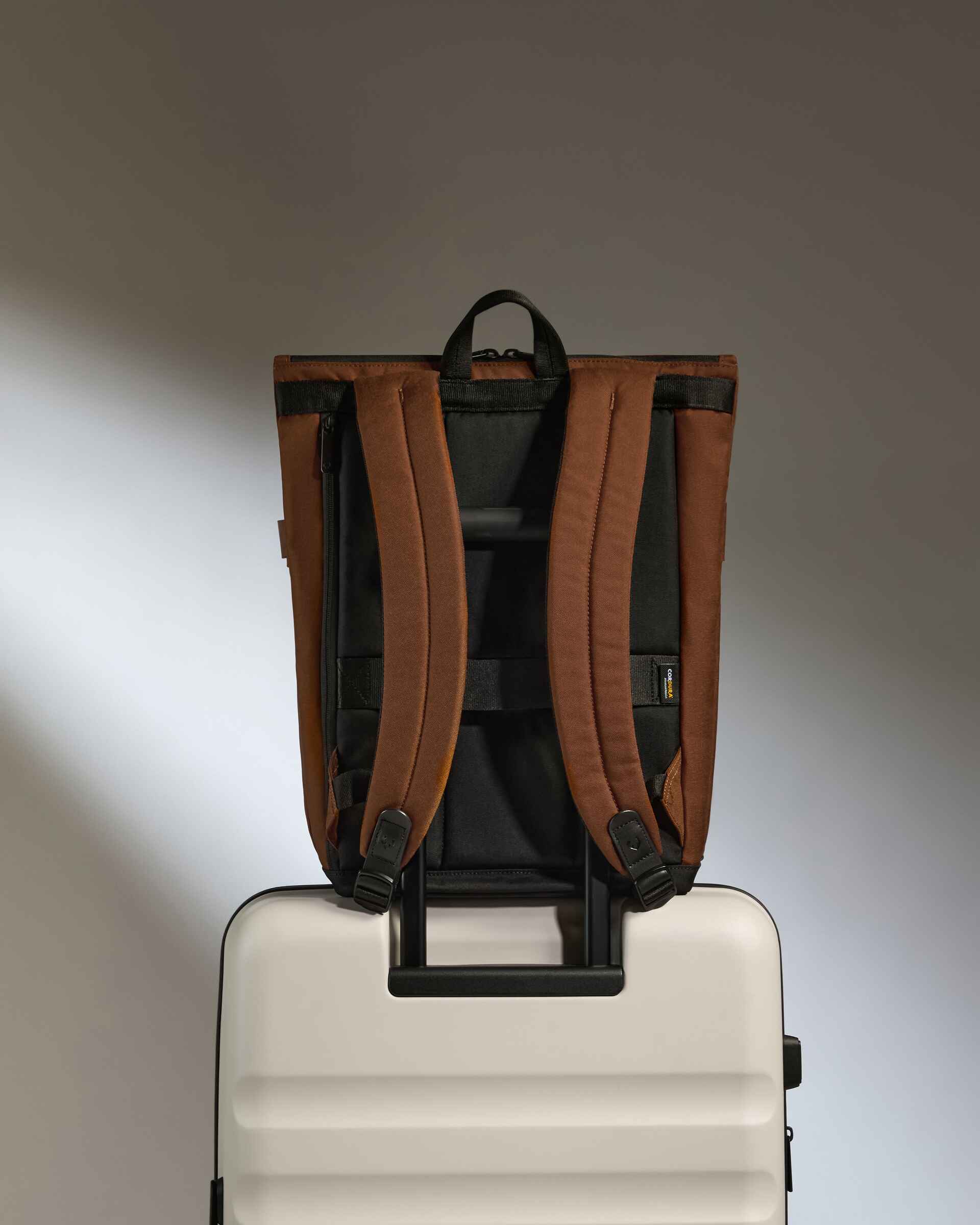 Urban Core Zip Top Backpack in Clay Brown