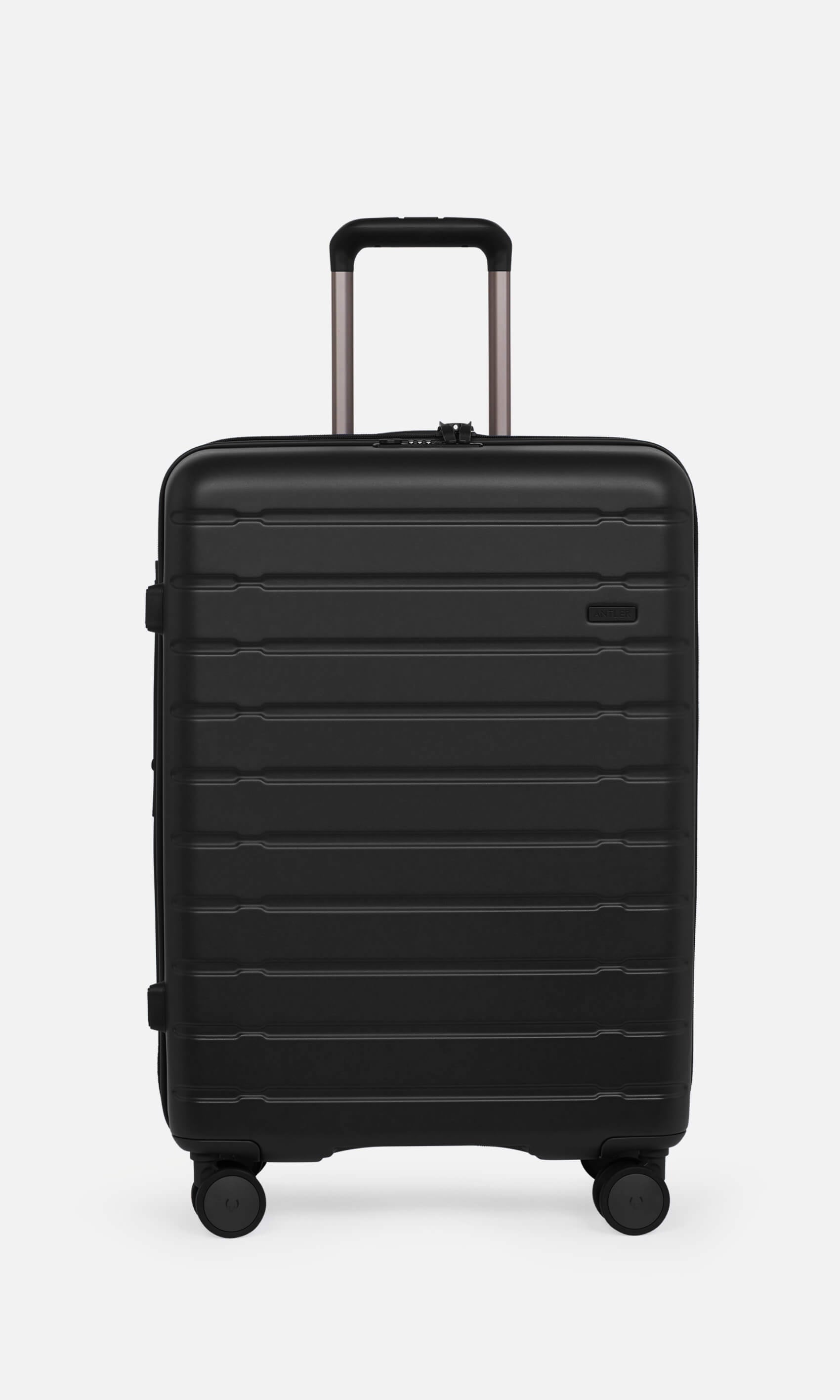 Expandable Carry-on Luggage Set in Midnight Black - Stamford 2.0